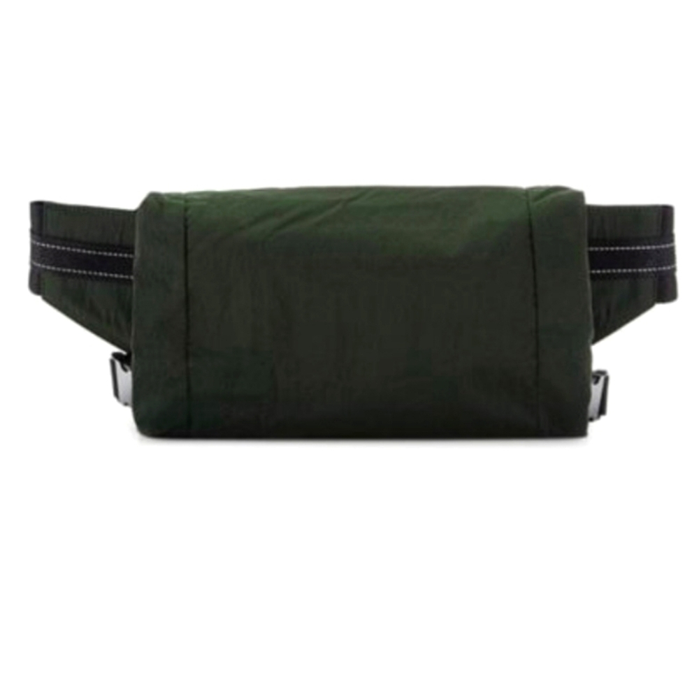Bottega Veneta Mesh Detail Khaki  Nylon Belt Bag Authentic
